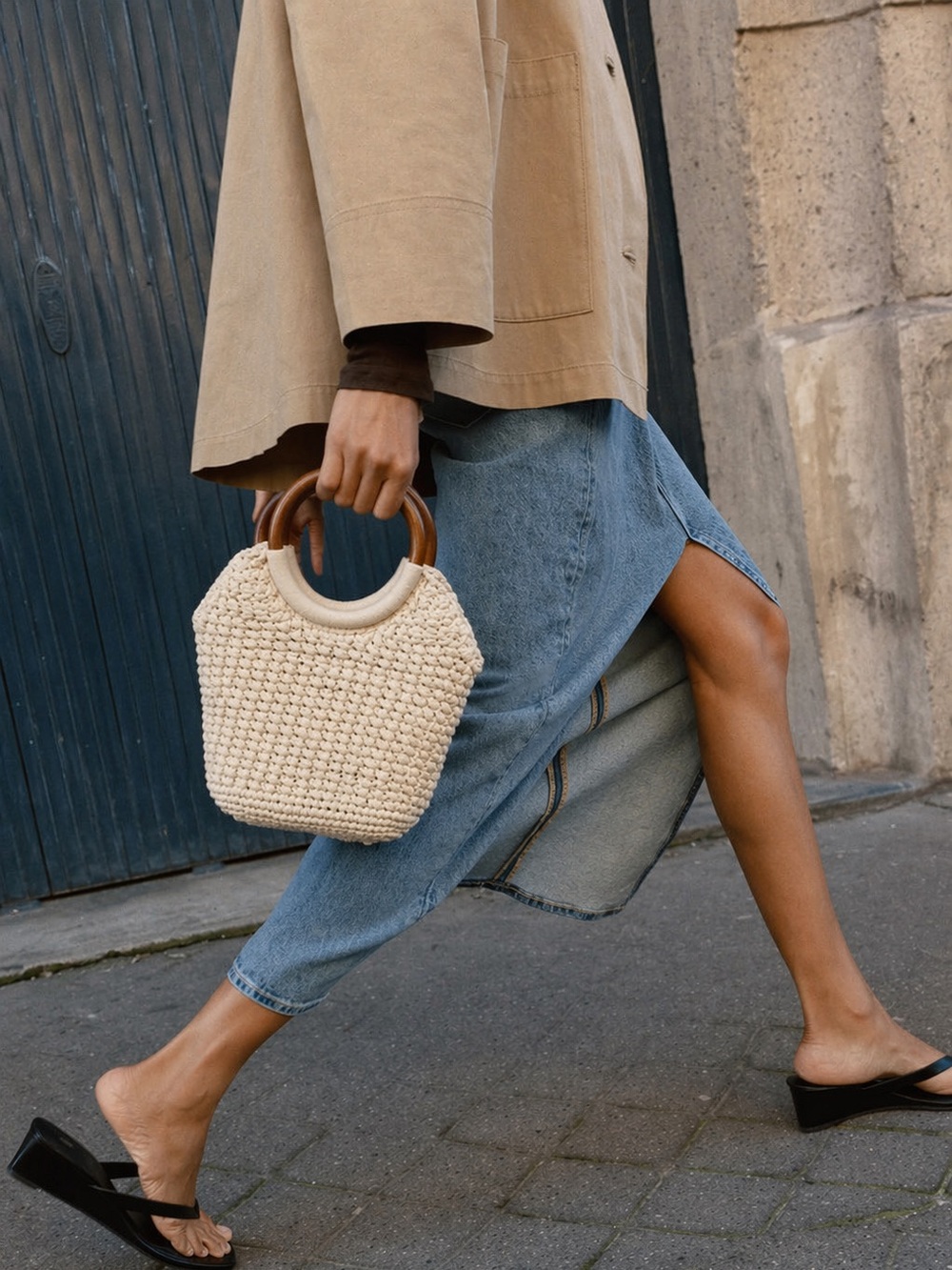 Zara Macramé bucket bag